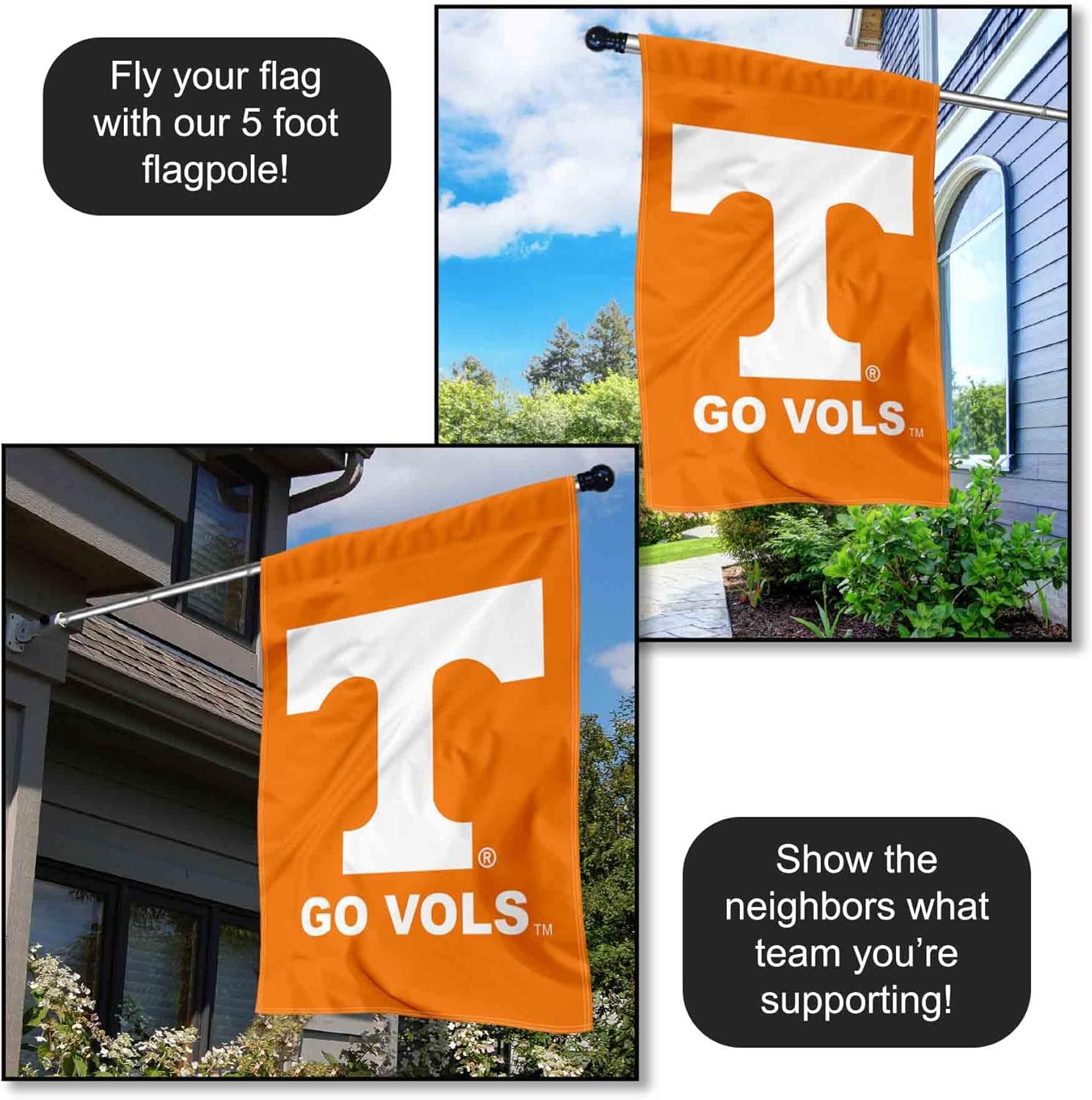 Tennessee Vols Banner House Flag - Image 4