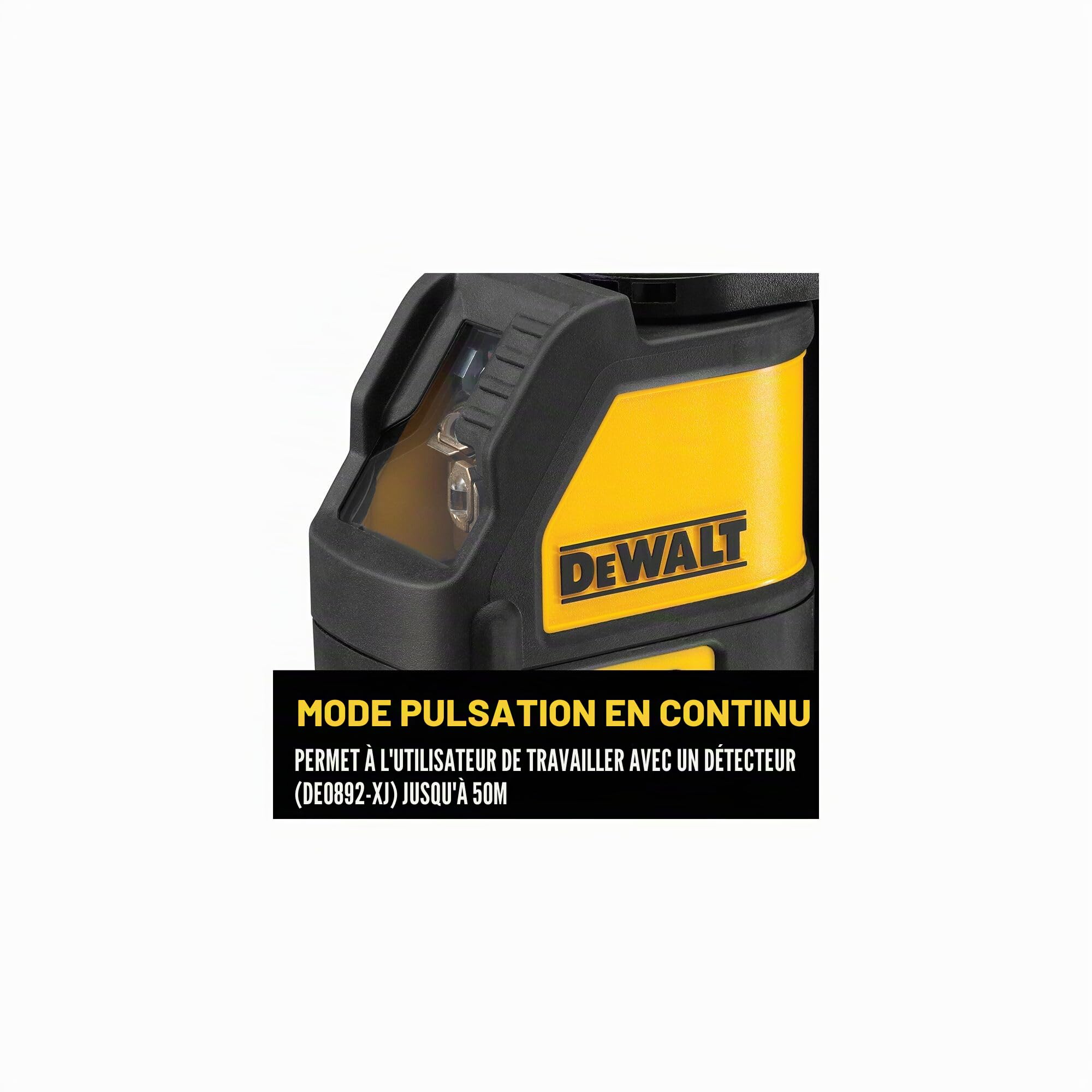 Dewalt DW088KTRI-XJ Laser en croix Faisceau Rouge avec Trépied, Jaune