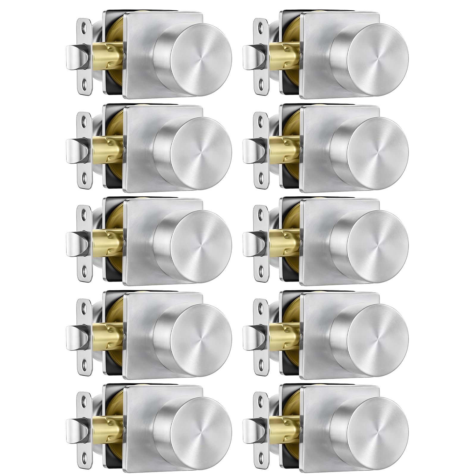 Black Privacy Door Knobs - 10 Pack -20 Black Privacy Door Knobs - 10 Pack -20