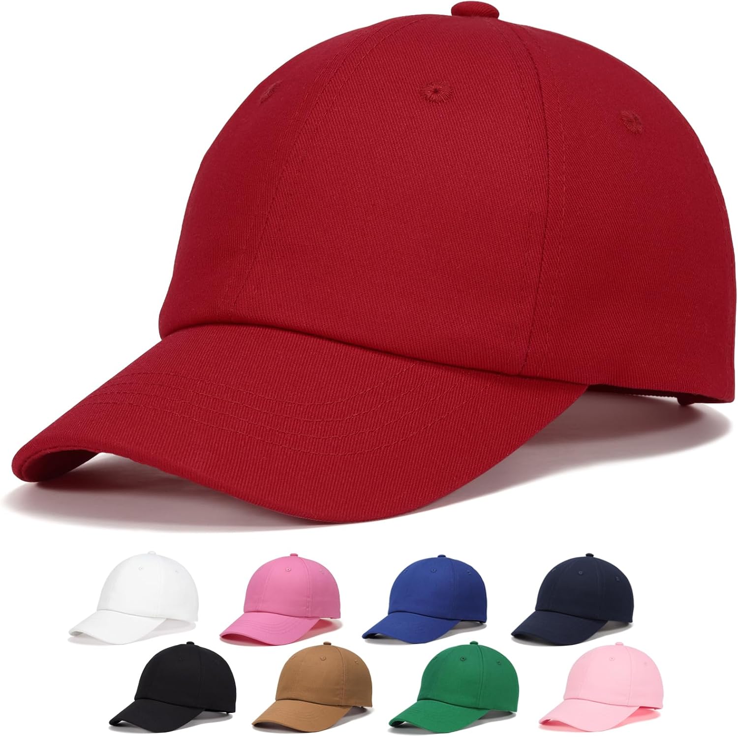 WILLPORT Kids Baseball Cap for Age 2-9,Adjustable Cotton Toddler Baseball Hat for Boys & Girls