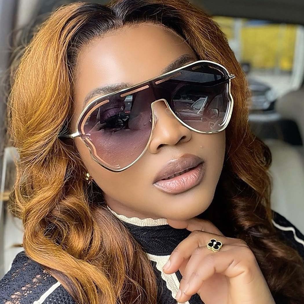 Woeoe Oversize Square Sunglasses Polarized Sun Glasses Fashion Sunnies Sunglasses for Women Costume Party Accessory - Image 5