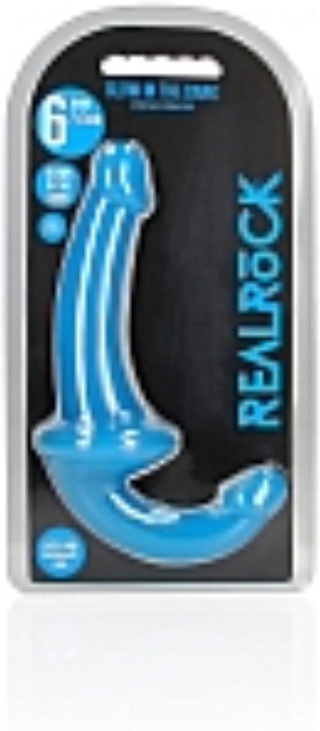 Realrock GITD 6in StraplessStrapOn NeBlu REA147GLOBLU