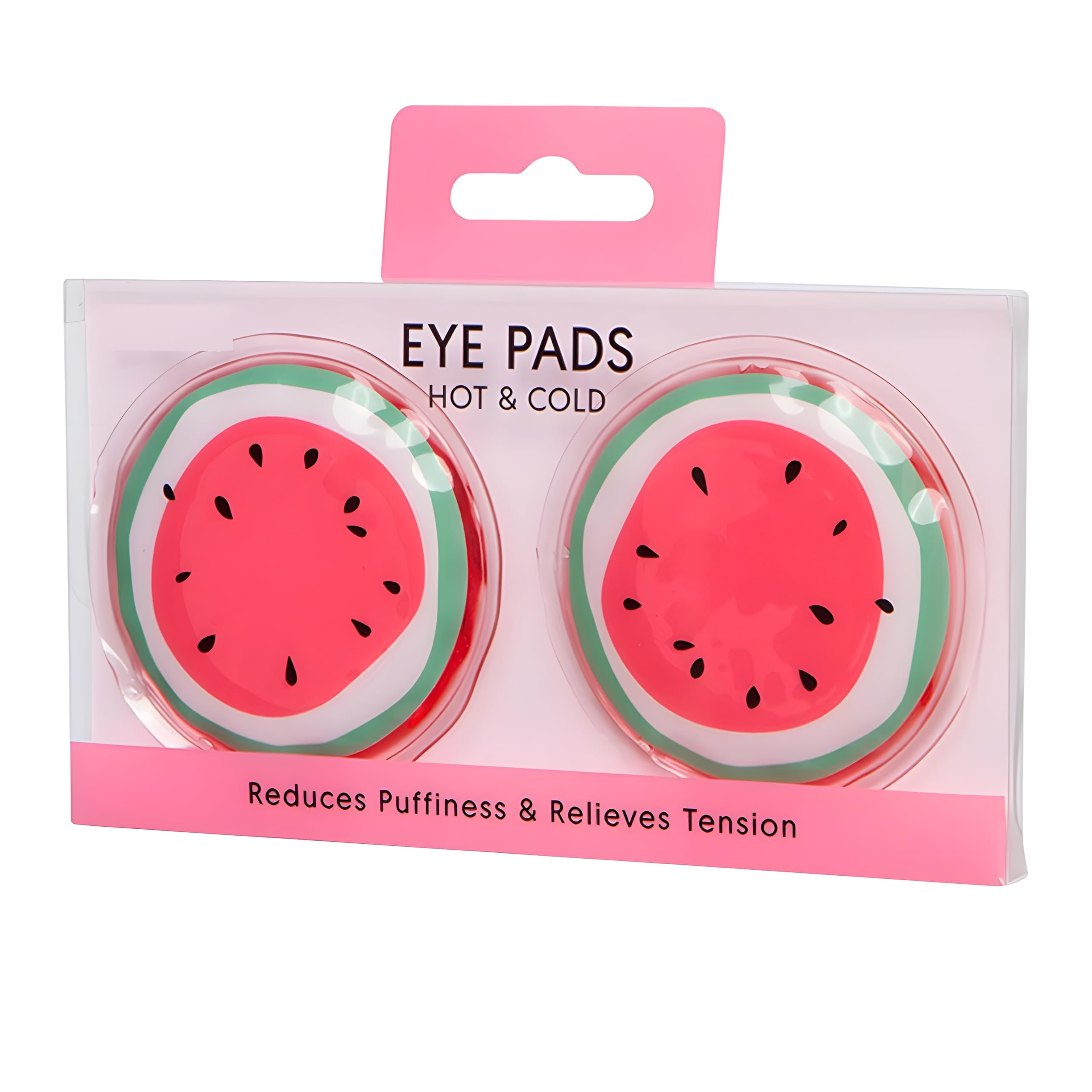 Bexter Watermelon Hot Cold Eye Pads Gel Eye Masks for Puffiness Dark Circles Migraines Stress Relief Reusable Microwavable