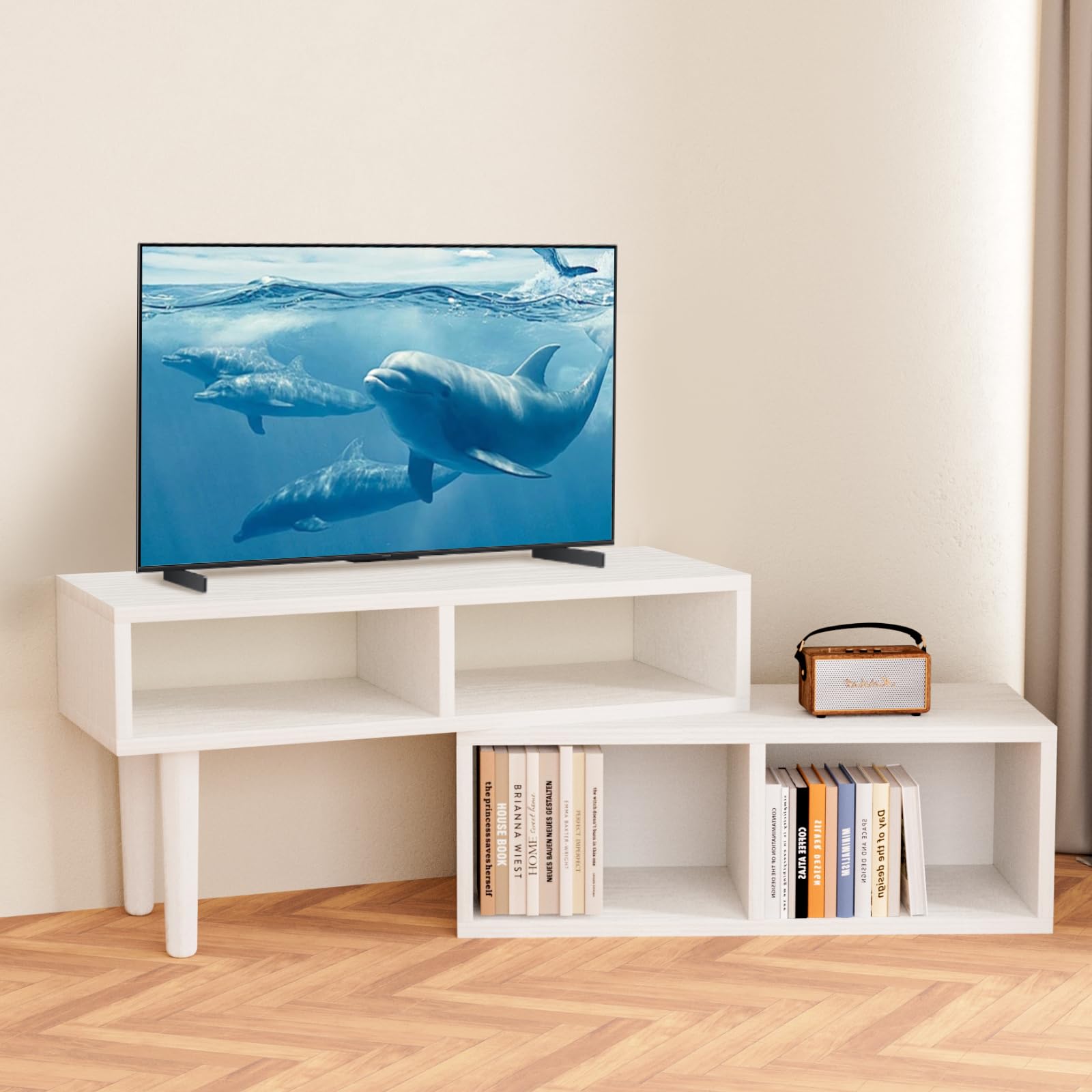 Amazon｜テレビ台 伸縮型 テレビボード コーナー tvスタンド 省