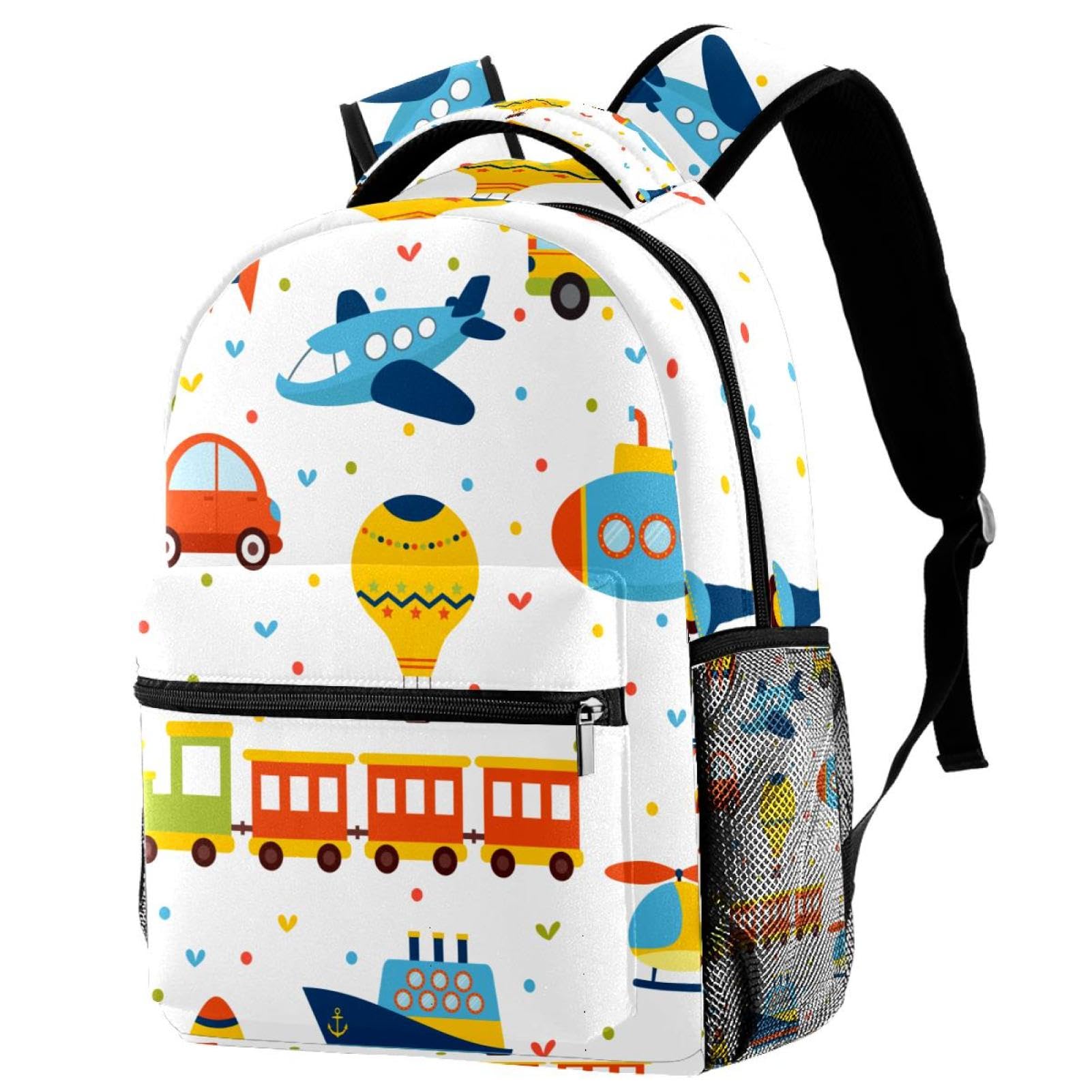 Sac à dos d'école multicolore pour ados et enfants | 29.4x20x40cm