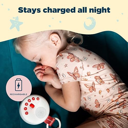 Miniatura 3 de SlumberPod SlumberCalm Máquina de sonido portátil Máquina de sonido de ruido blanco para bebé Modo Shhh 21 sonidos relajantes para dormir