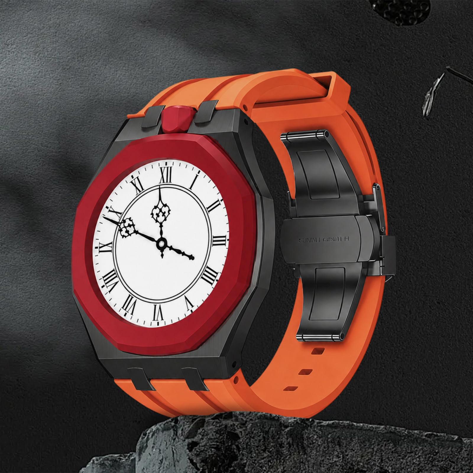 Kit Mod de Correa Reloj de Acero Inoxidable para Swatch AP Royal Pop Band