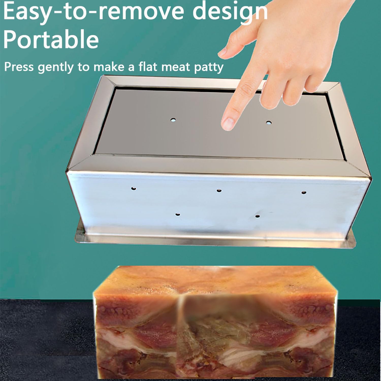 Strumento per la preparazione di carne con molla ad alta coppia e design rimovibile, per salumi, carni fatte in casa, manzo e maiale