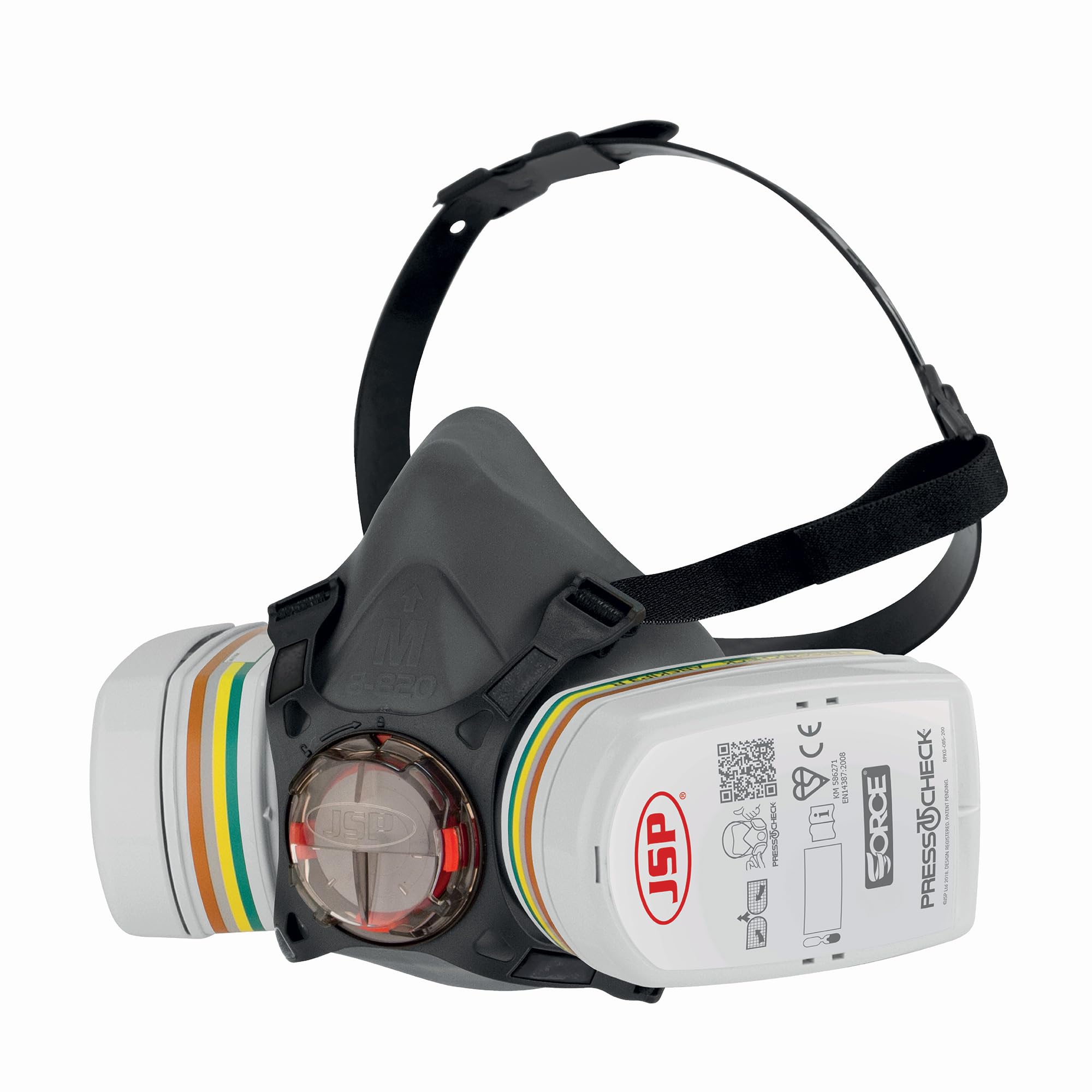 JSP FORCE 8 Half Mask Reusable Respirator with PressToCheck ABEK1P3 Filters