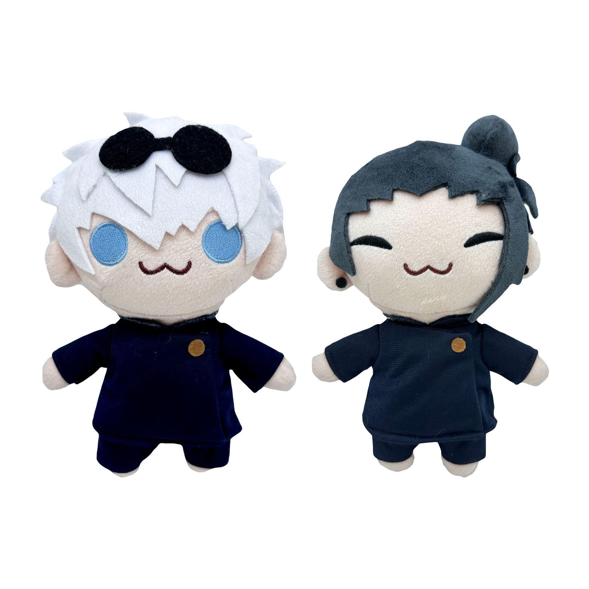 eamve 2 Pcs Gojo and Geto Stuffed Animals, 22cm Gojo Satoru Plush, Jujutsu Kaisen Plush Figure Gift