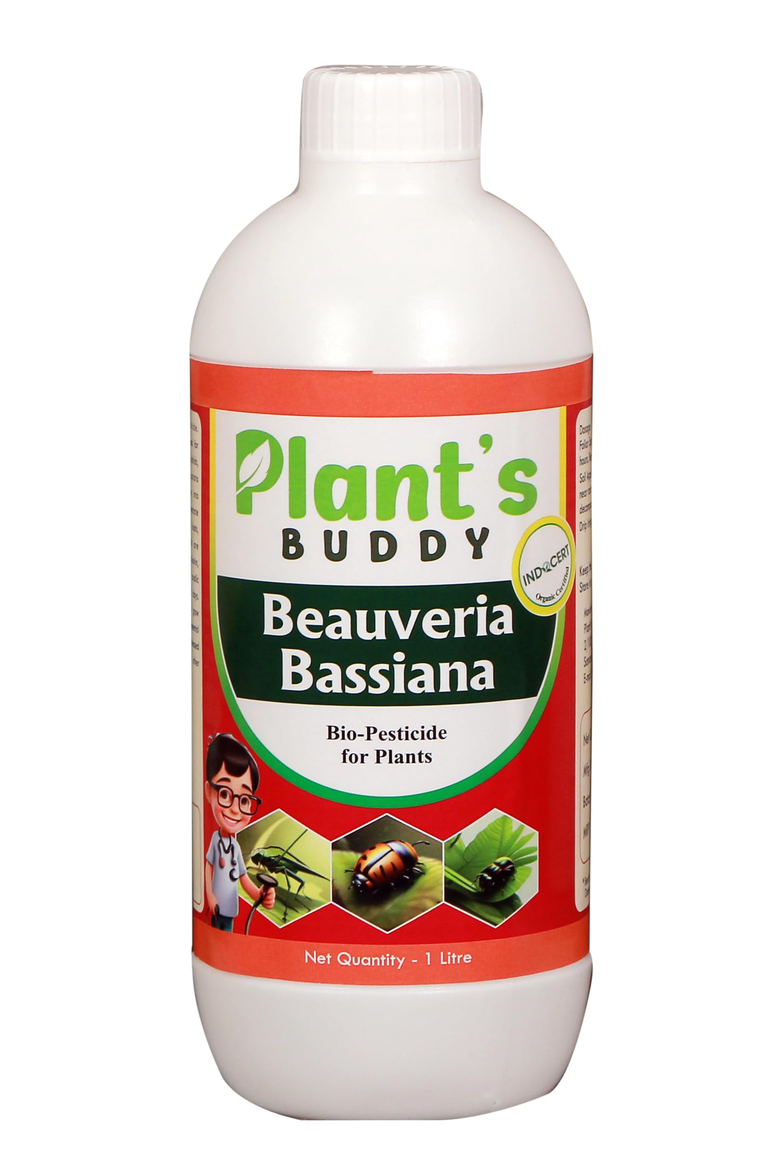 PLANTS BUDDY - Beauveria Bassiana Liquid (2 * 10^9 CFU/ml) - Effective Against Leaf Eating Insects - Bio-Insecticide for All Indoor and Outdoor Plants - 1 Litre (B0CTCQHBG2) Amazon Price History, Amazon Price Tracker
