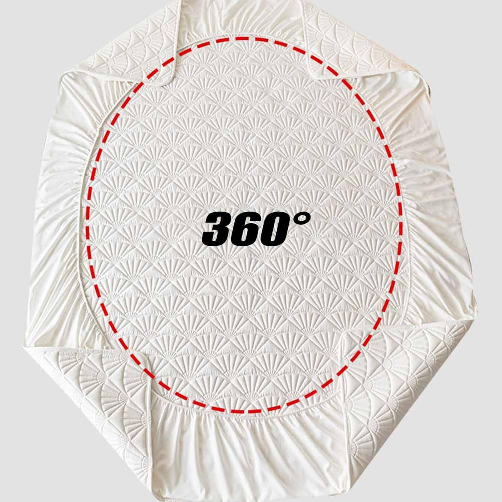 Sábana bajera impermeable de 150 x 200 cm + 30 cm de profundidad, súper suave, color gris claro, protector de colchón elástico y acogedor para máxima comodidad