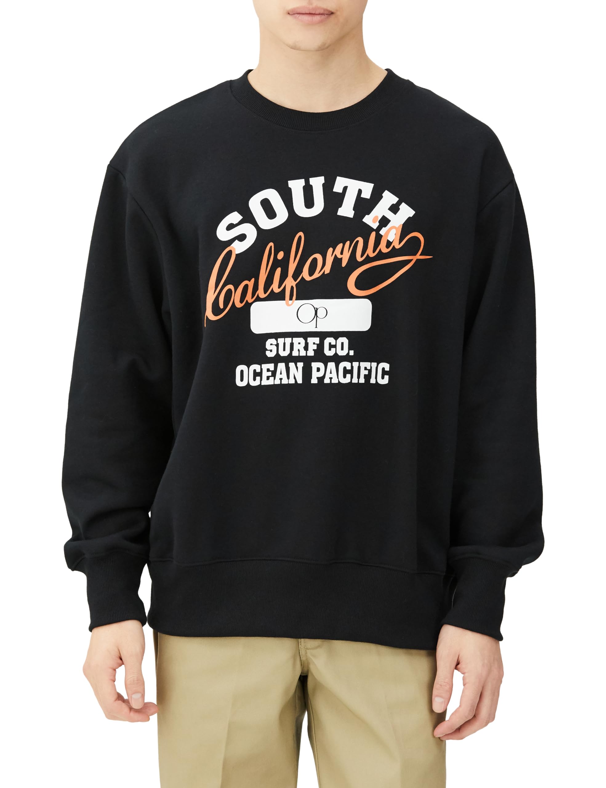 【スマイルSale】【70%OFF+10%OFF】【1,463円】 Ocean Pacific メンズ フロントロゴ 裏起毛 トレーナー