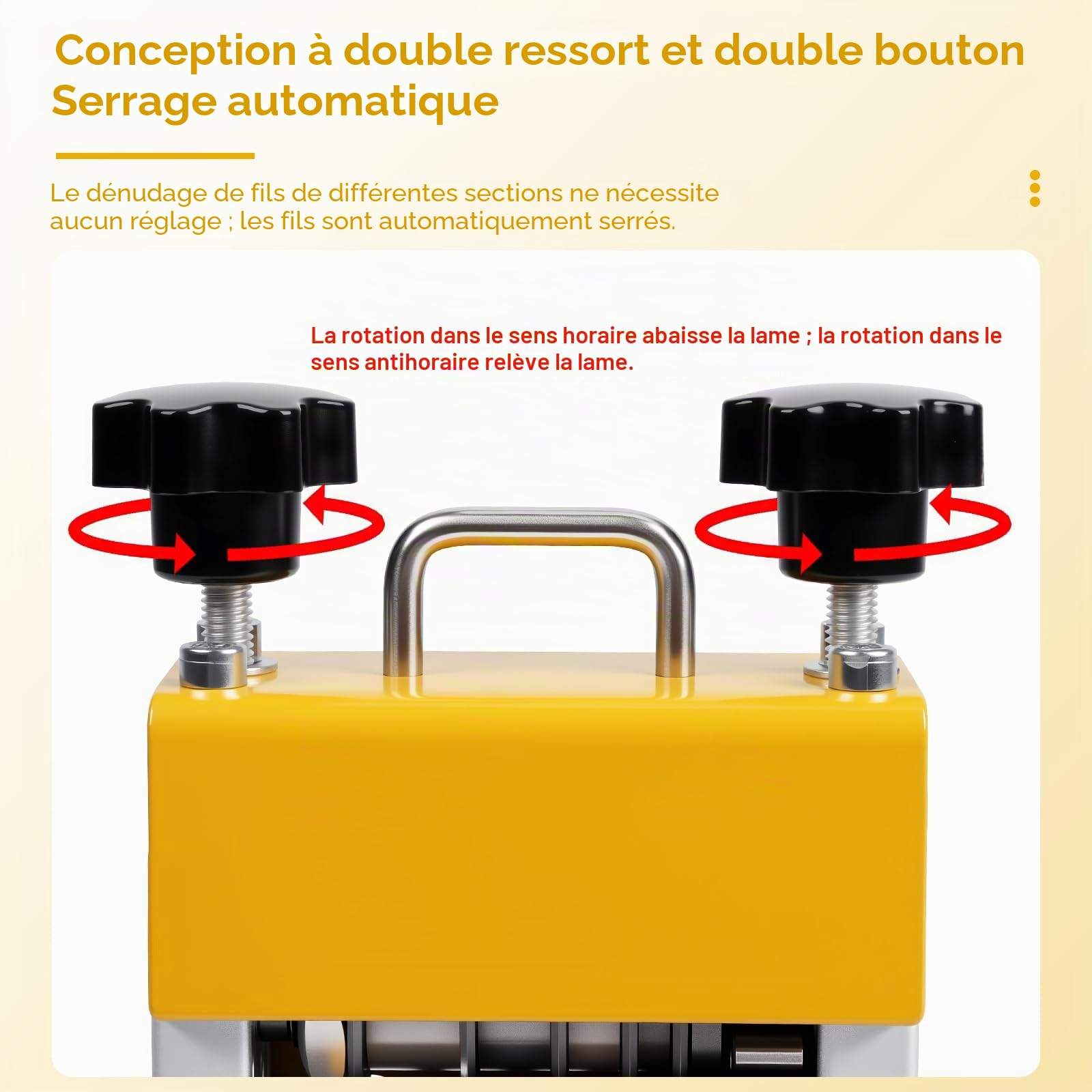 Machine à dénuder, machine à dénuder les câbles pour câbles de 3 à 17 mm, machine à dénuder manuelle électrique, machine à dénuder les câbles avec 6 canaux et lames, dénudeur de câbles pour le