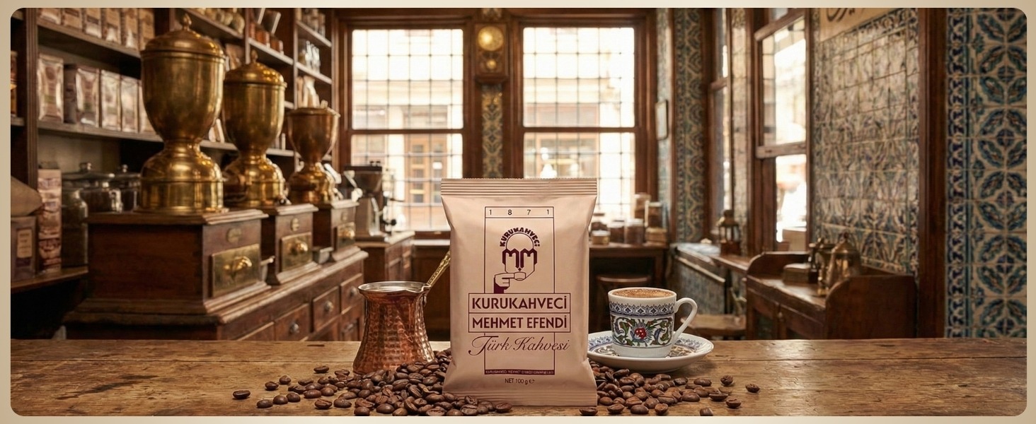 KURUKAHVECI MEHMET EFENDI Turkish Coffee, Cezve Set, Roasted