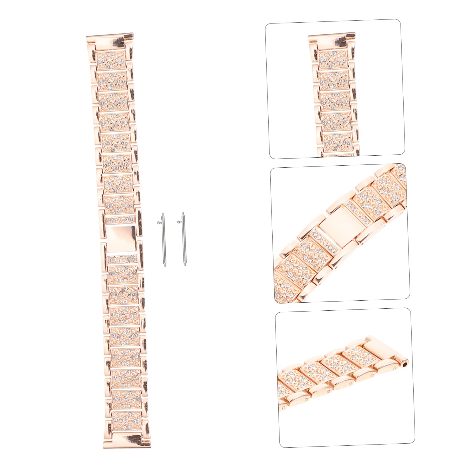 UPKOCH 5 Piezas Galaxywatch4 3D Correa De Reloj Plana Correa De Reloj Inoxidable Correa De Reloj Bandas De Reloj Inteligente 3D Correa Plana Pulseras De Metal Banda Ajustable Cinturón De