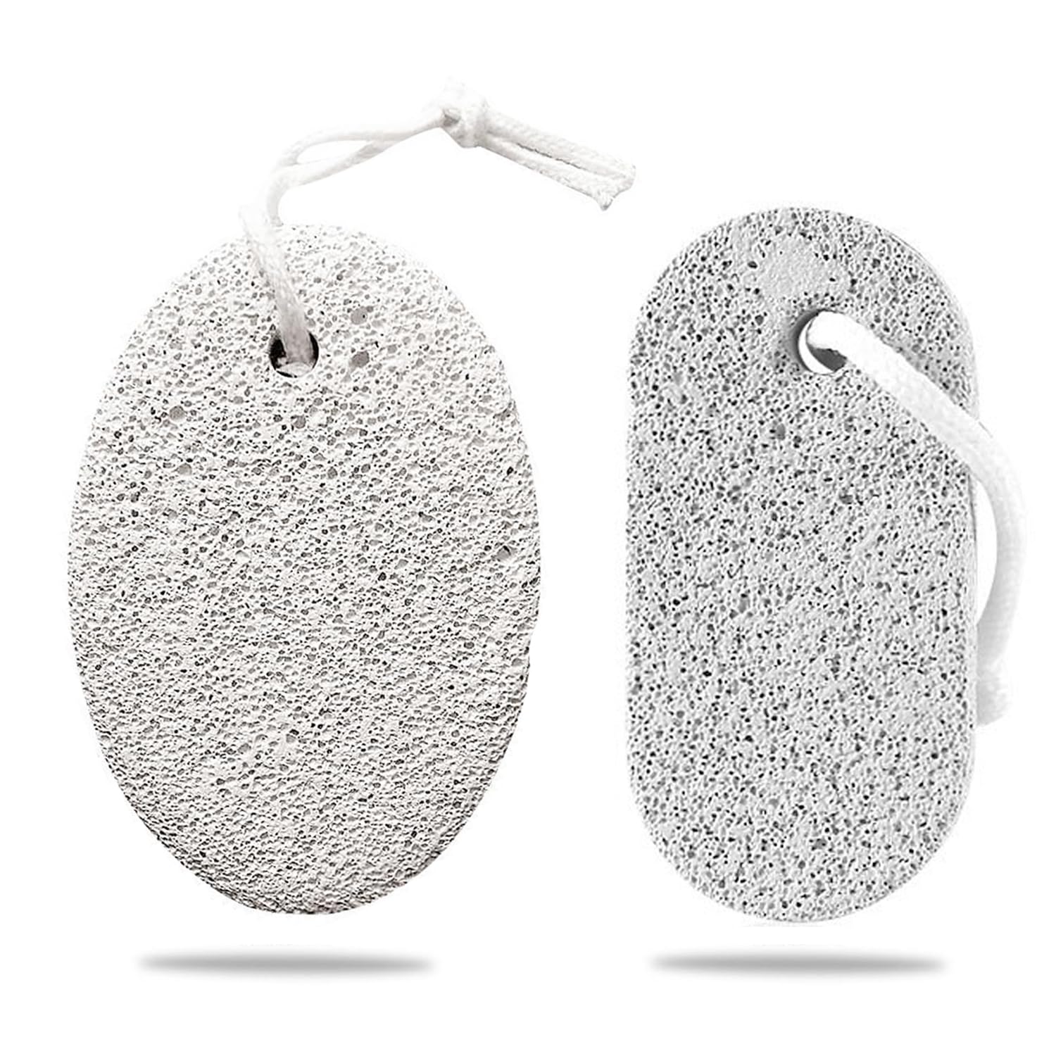 2 Pezzi Pietra Pomice Naturale per Piedi e Mani, Lava Pedicure Tools Rimozione Del Callo Della Pelle Dura, Pietra per Pedicure(2 Dimensioni)