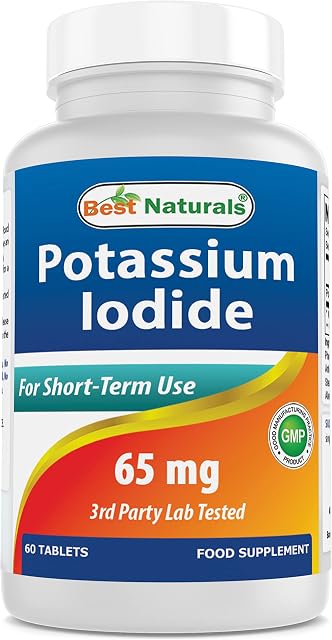 Best Naturals Potassium Iodide 65 mg - Dietary Supplement, 60 Tablets