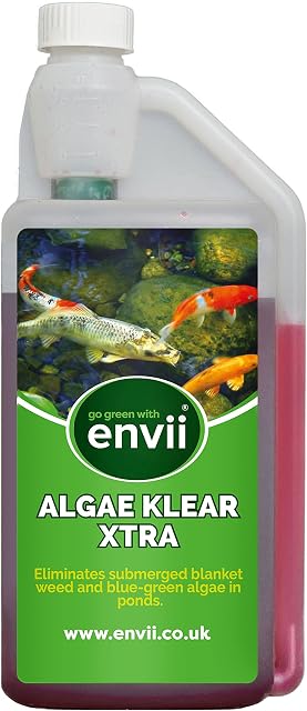 envii Algae Klear Xtra  Pond Algae Killer For Submerges Blanket Weed and String Algae (1L)