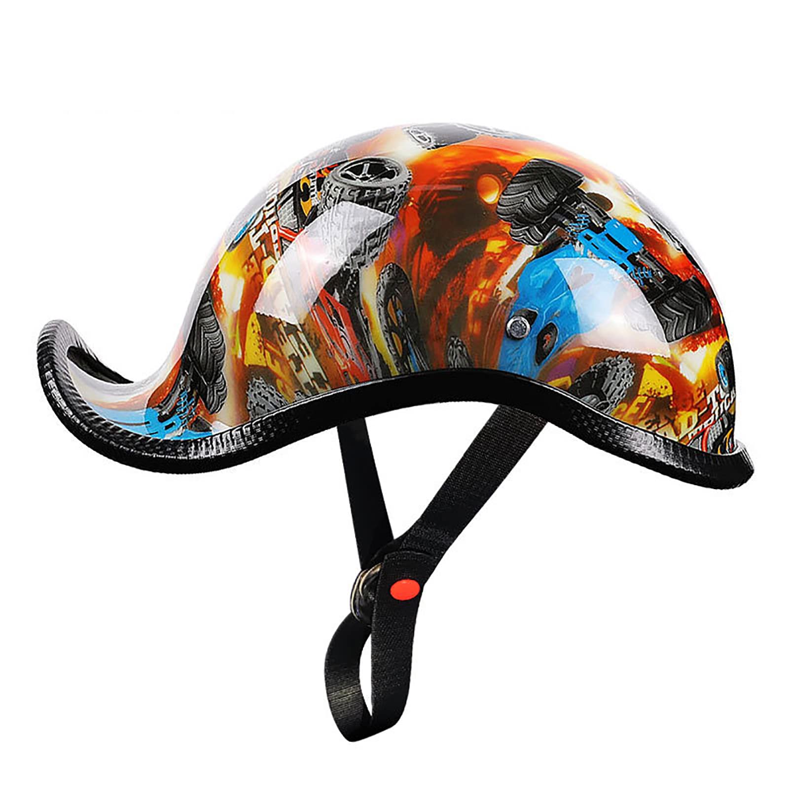 Demi casque rétro confortable et lavable pour hommes et femmes