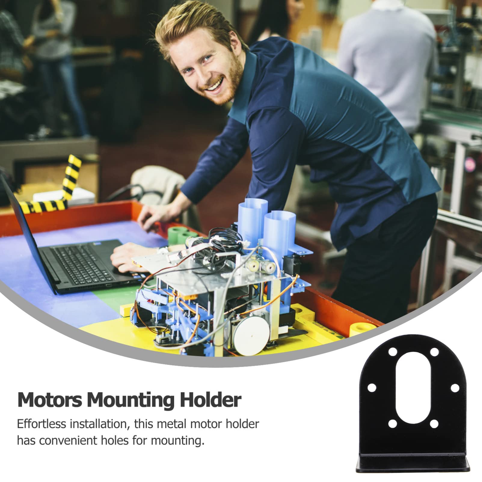 Mipcase 2sets Gear Motors Standing Bracket Mounting Holder Anti-Slip Design for Longevity 2pcs*2