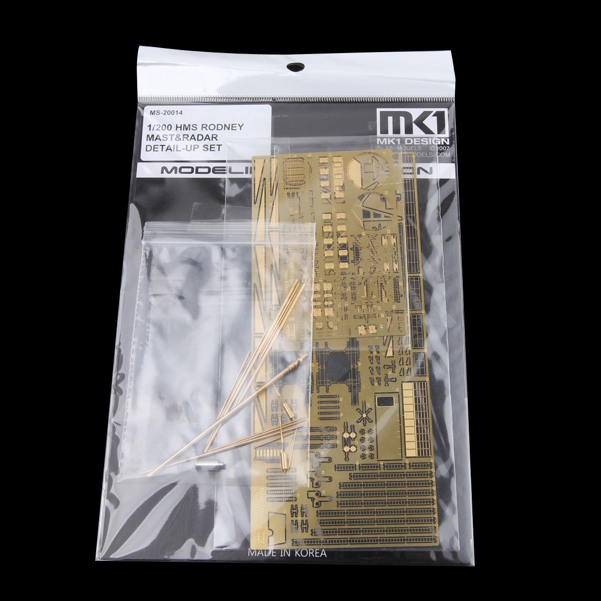 Mk.1 Design 1:200 Hms Rodney Mast & Radar Detail Up Set For Trumpeter