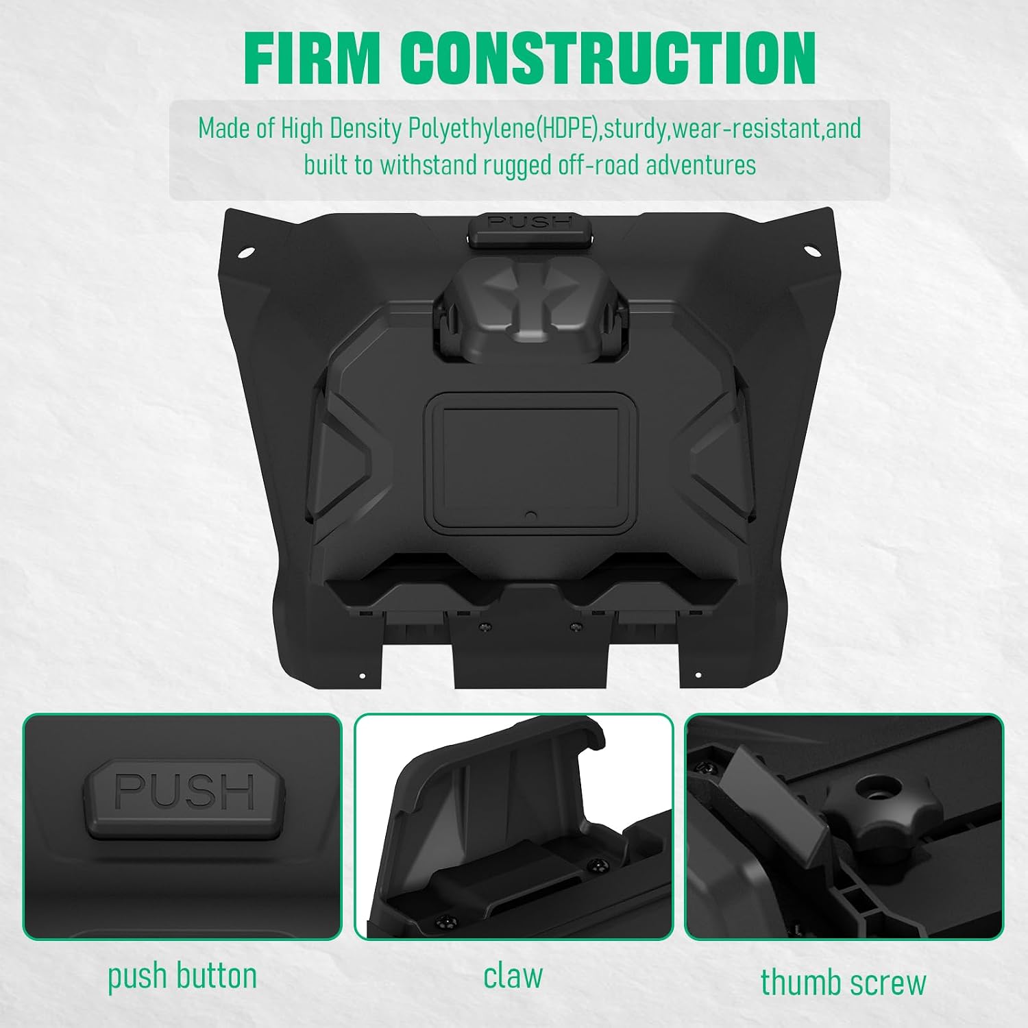 Chelhead Electronic Device Phone Mount Adjustable Electronic Device Tablet Holder Compatible with Polaris RZR PRO XP/XP4 2020-2024 RZR PRO R/Turbo R R4 GPS Holder with Black Storage Dash
