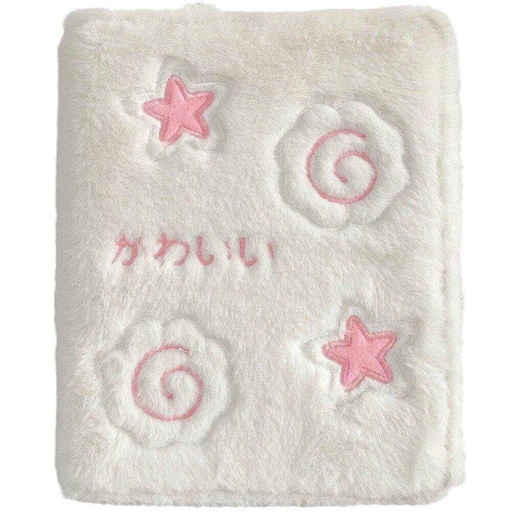 Plush Card Album, Cute Cartoon Binder Card Holder, Fits 80 Cards Carrying Case Binder Album, Book Folder Storage Organizer