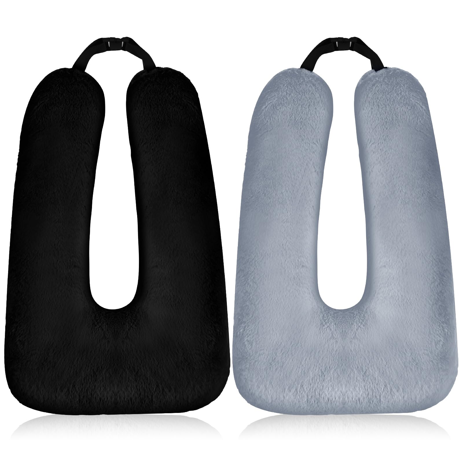 Barydat 2 Pcs Car Travel Pillow for The Back Seat 28 x 18 in Sleeping Reading Pillows for Distance Travel Car Cushion for Kids Adults Head and Body