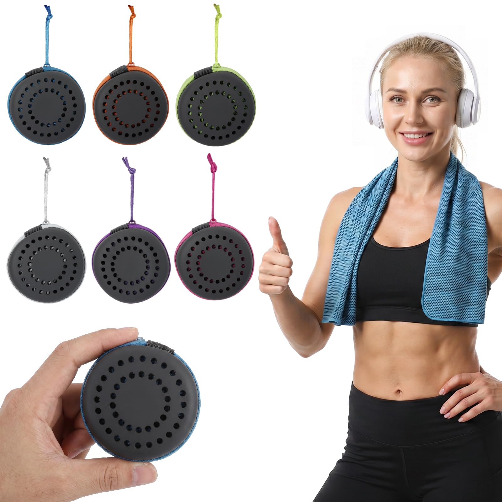 Vyuwast 6 Pack Cooling Towels(35"x12"),Cold Towels for Neck,Cool Down Towel