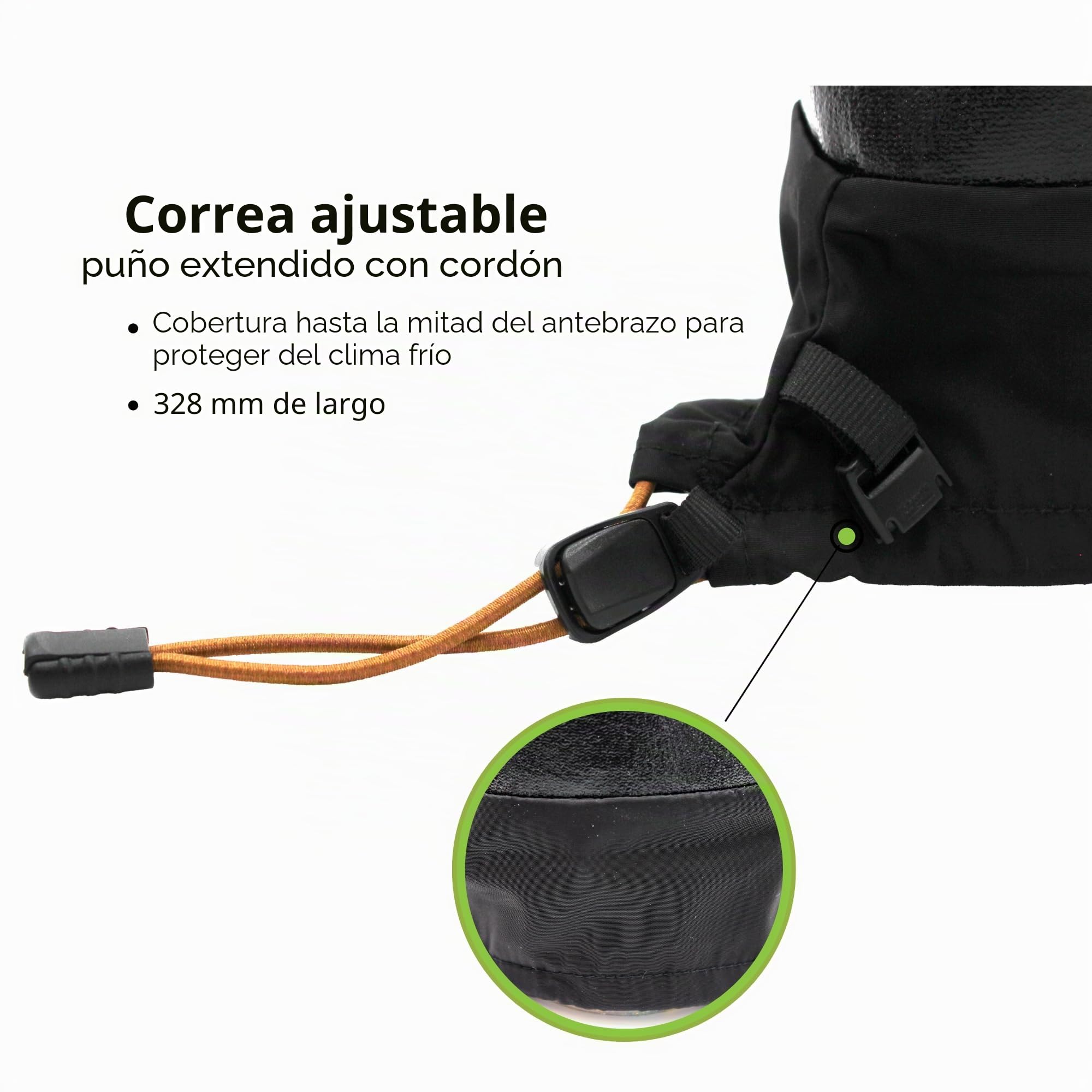 SHOWA 282-02 Gants de Travail imperméables et Respirants isolés Avec Manchette allongée, Noir, Taille M