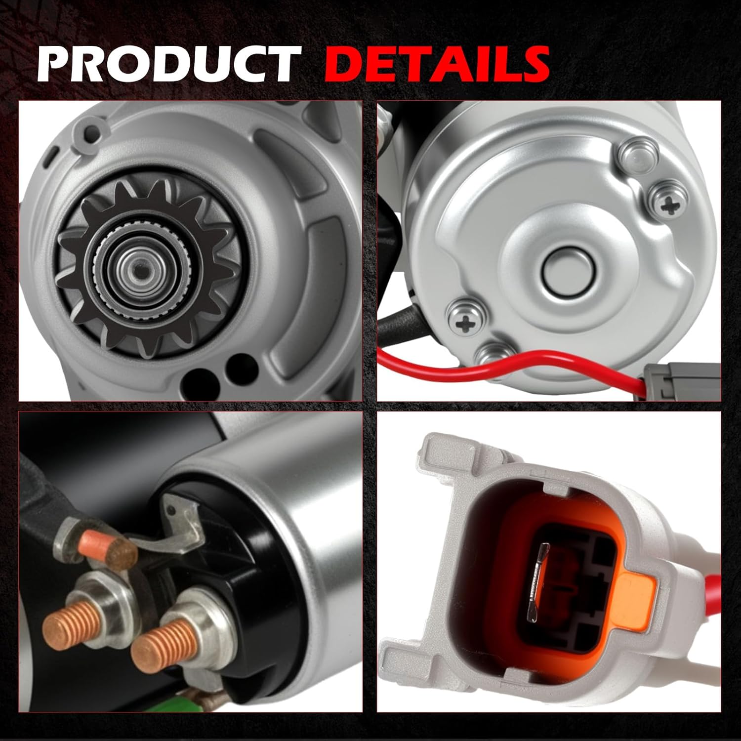 Starter Motor 17835 2.5L Fit for Altima 2002-2006 for Sentra 2002-2006 Engine Starting Motor​ 12V 1.4kw 13T Replacement 233008J001 233008J000 M0T60781 M1T68781