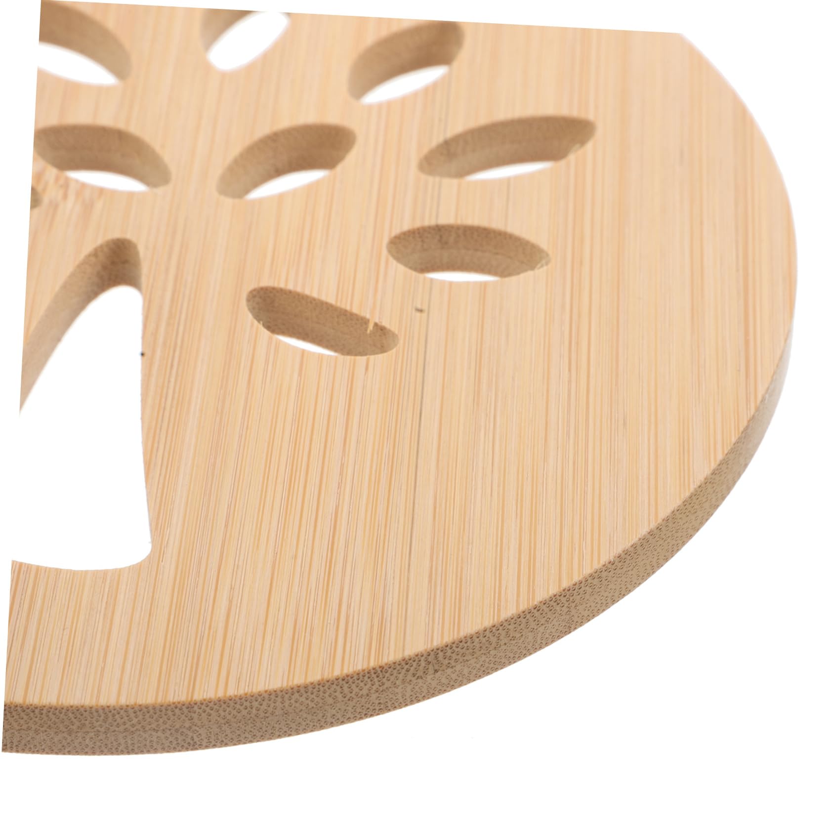 Dessous de Plat Usage Multifonctionnel en Bambou, Antidérapants Lot de 4 pour Table à Manger Cuisine