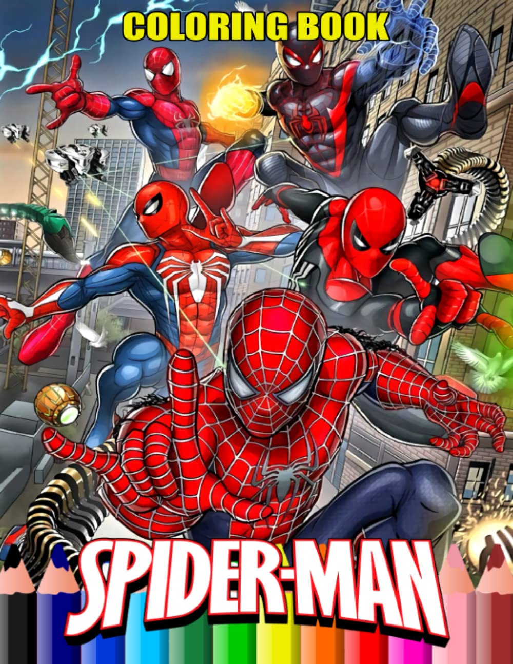 Buy SpíderMan Coloring Book: 100+ Amazing SpíderMan Coloring Pages for ...