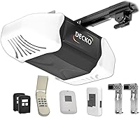 Vista 1 de Decko Caballos de potencia Heavy Duty ruido reducido Cadena Abridor de la puerta del cochera con cerradura de 3 Función Mando de pared de disco