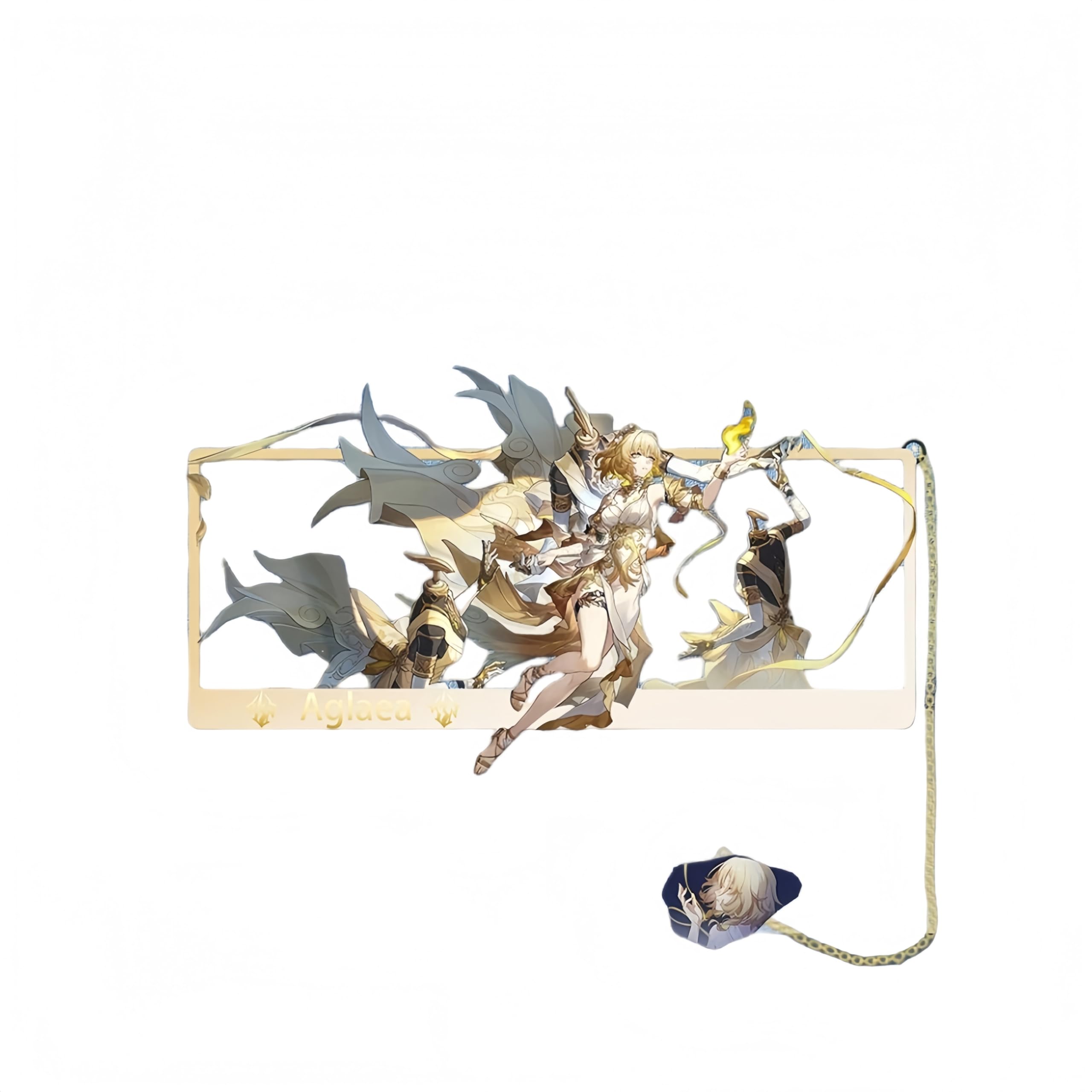 1PC Honkai: Star Rail Figure Metal Bookmark Game Bookmark with Chain Stationery Gift (Aglaea) โ image 1