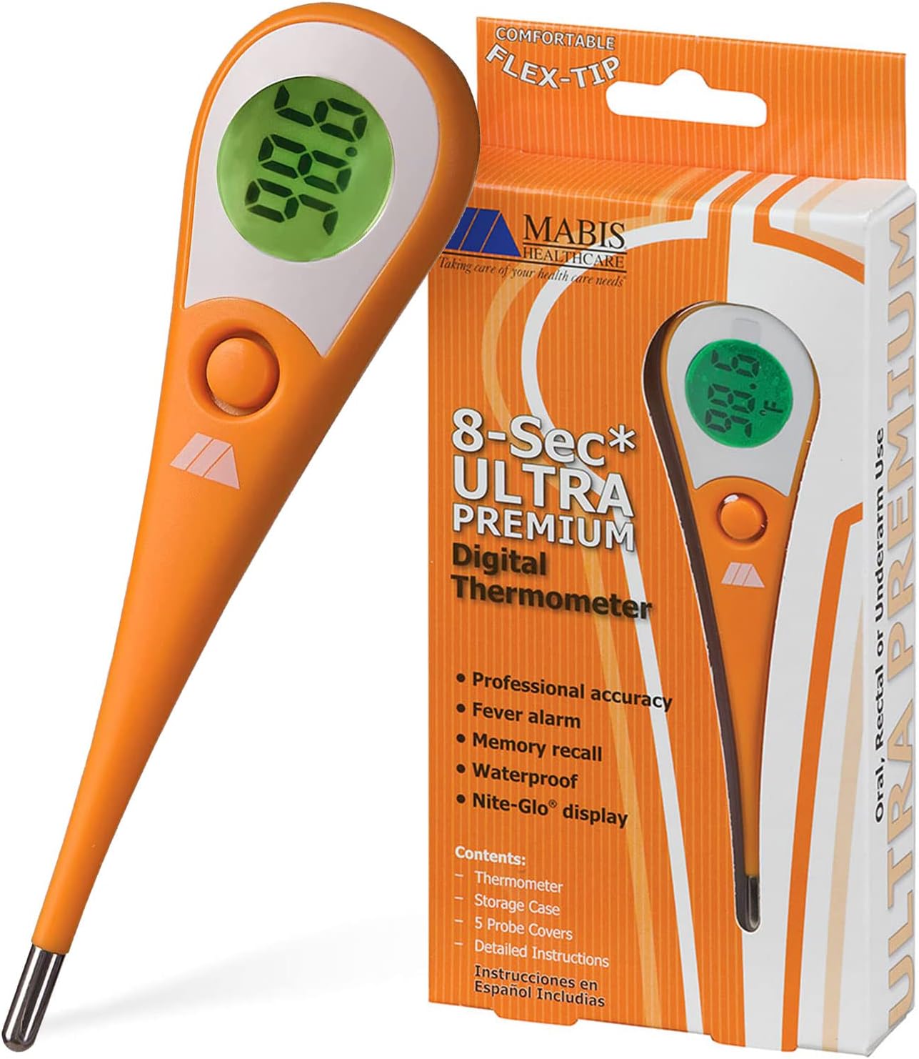 Mabis DMI 8-Second Ultra Premium Digital Thermometer