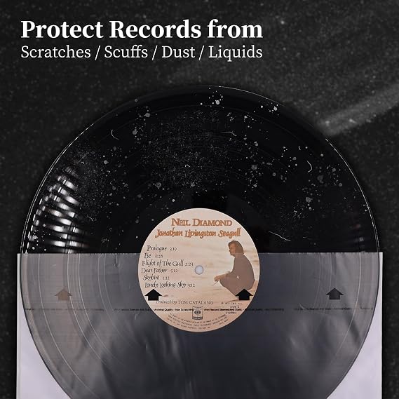 20pcs Vinyl Record Inner Sleeves 12 Rice Paper LP Sleeves for 33 RPM