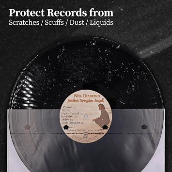 20pcs Vinyl Record Inner Sleeves 12 Rice Paper LP Sleeves for 33 RPM