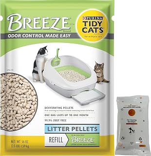 Tidy Cats Breeze Cat Litter Pellets, Refill 3.5 Pounds with Aurora Pet Wet Wipes