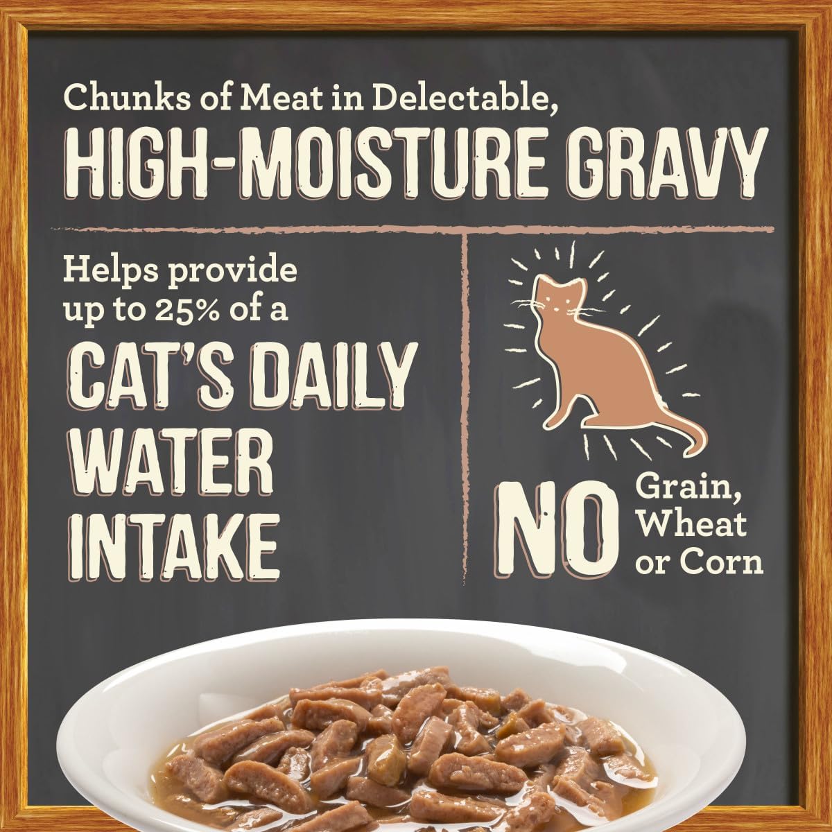 Merrick Purrfect Bistro Bon Appetits Premium Grain Free Wet Cat Food Topper, Beef Recipe Chunks in Gravy - (Pack of 24) 3 oz. Pouches