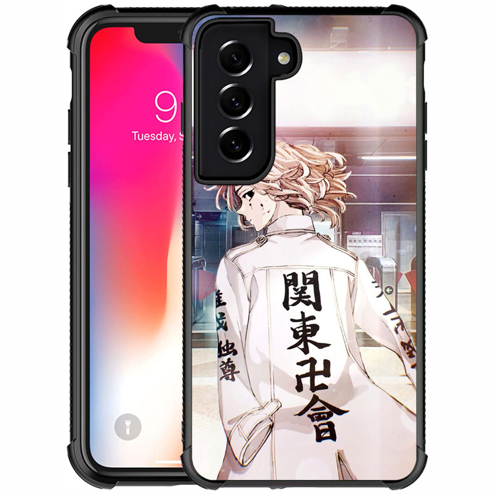 Yicomon Compatible with Samsung Galaxy S21 Case,Broken Arm Boy Anime Pattern Design Shockproof Non-Slip Case for Samsung Galaxy S21