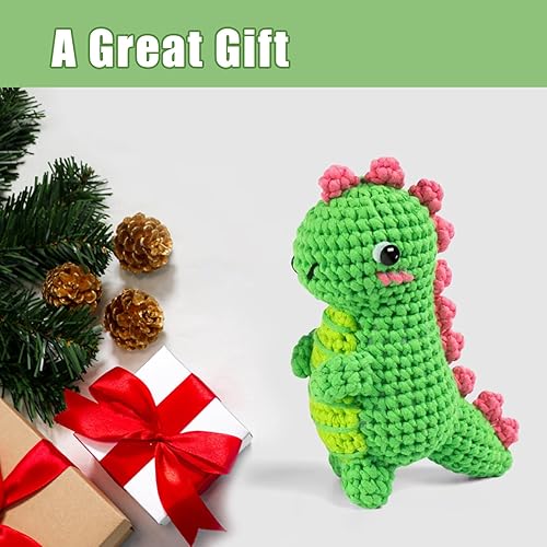 Miniatura 7 de Marribol Kit de ganchillo para principiantes, kit de inicio para aprender a ganchillo con tutoriales en video paso a paso, kit de animales de