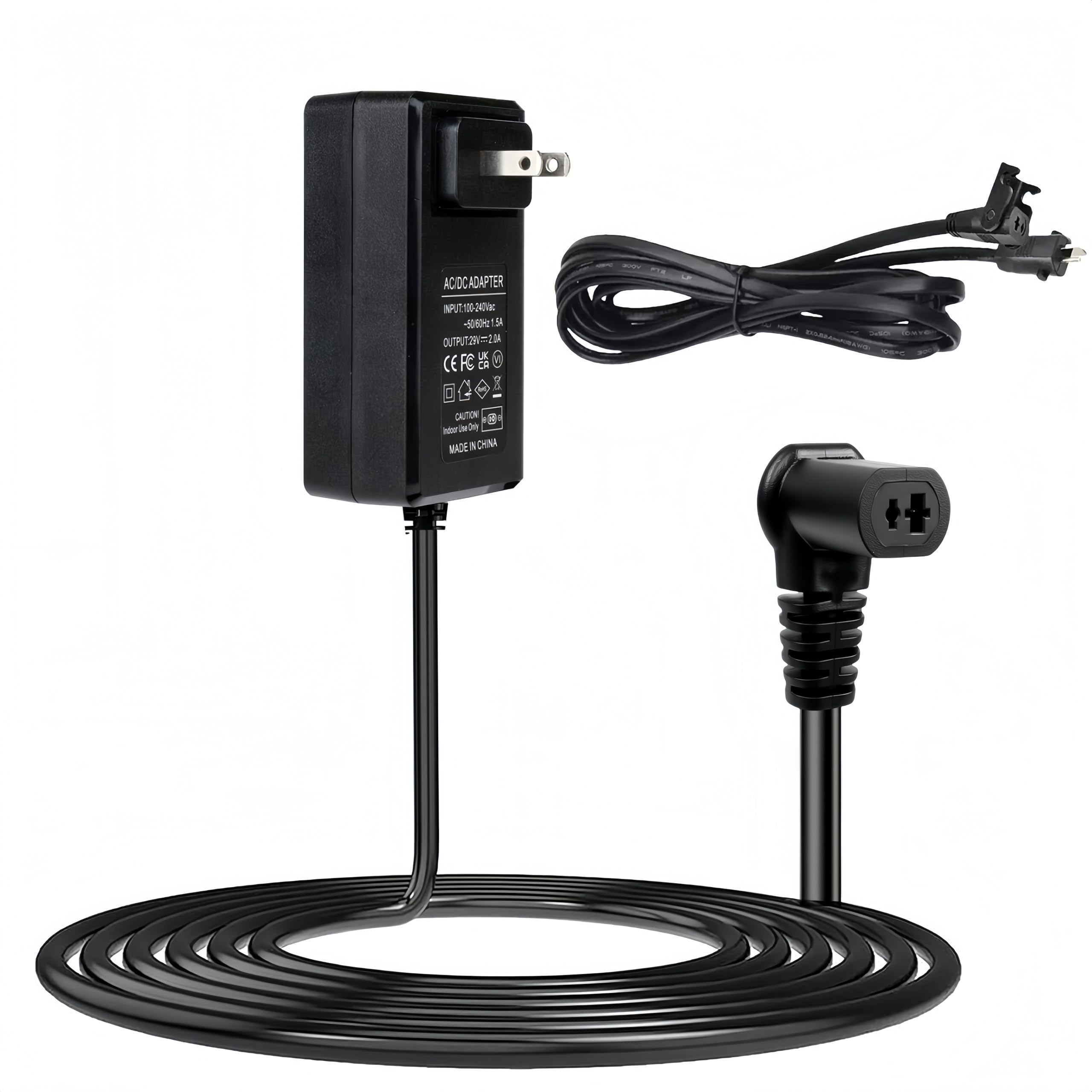 29V 2A AC/DC Switching Power Supply Adapter for Electric Recliners, Lift Chairs, Adjustable Beds, and Recliner Sofas - Compatible with Limoss, Okin,