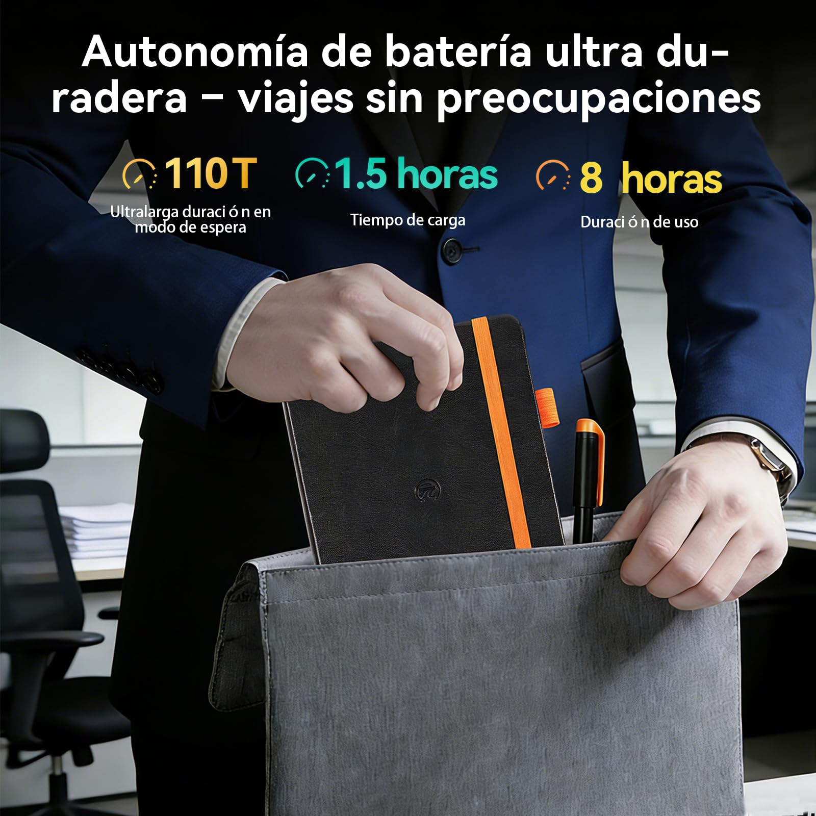 Yuan Cuaderno Digital Inteligente: Smart Digital Notebook con Smart Pen, Escribe en Papel Real, sincronización en Tiempo Real, Almacenamiento Digital – libreta, recambios y Cable de Carga incluidos
