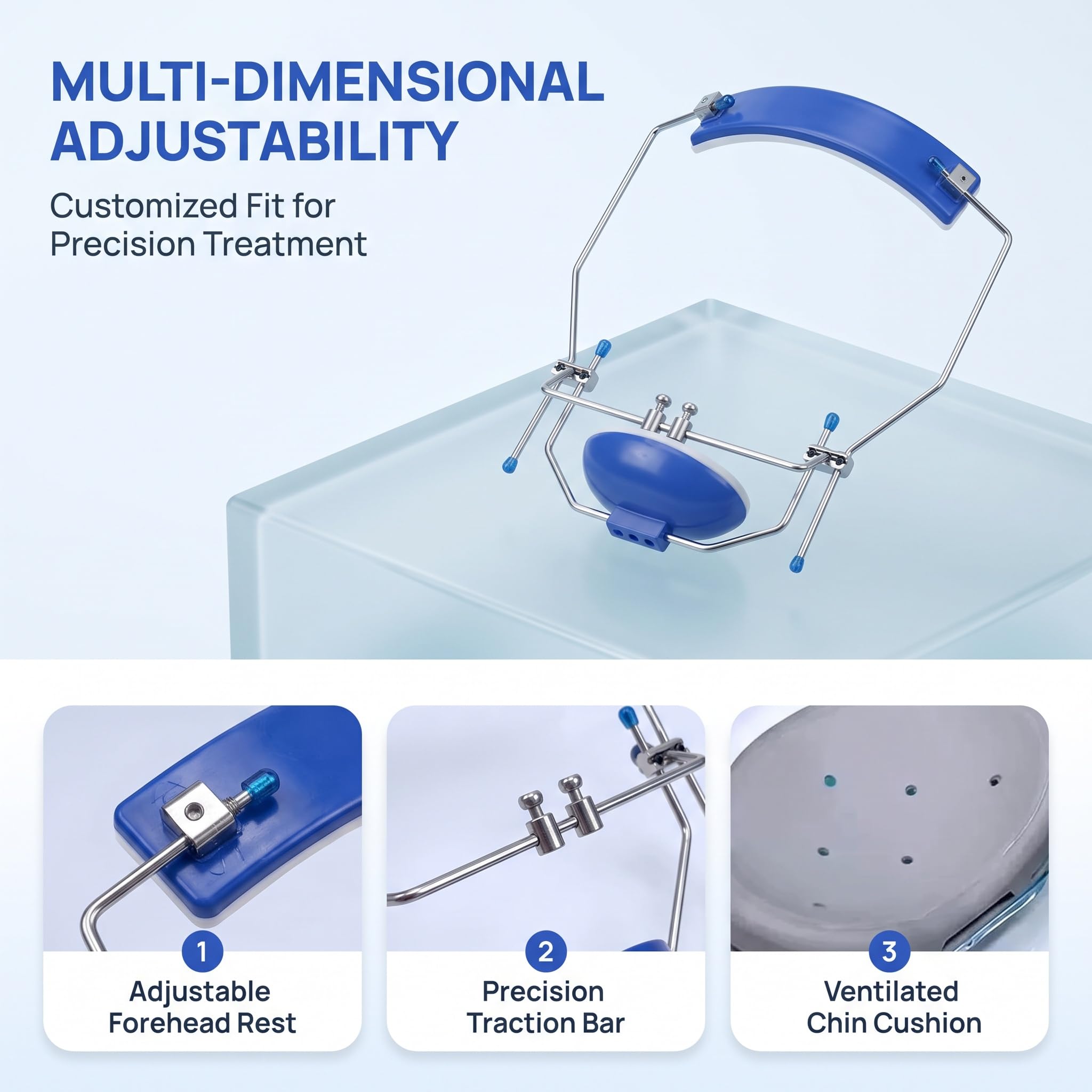 Appareil Orthodontique Dentaire À Traction Inversée Réglable Bleu