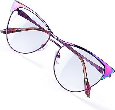 Blue Blockers Glasses for Women, Bluelight Glasses with Cat Eye Frame for Style, Comfort, Eye Strain Relief
