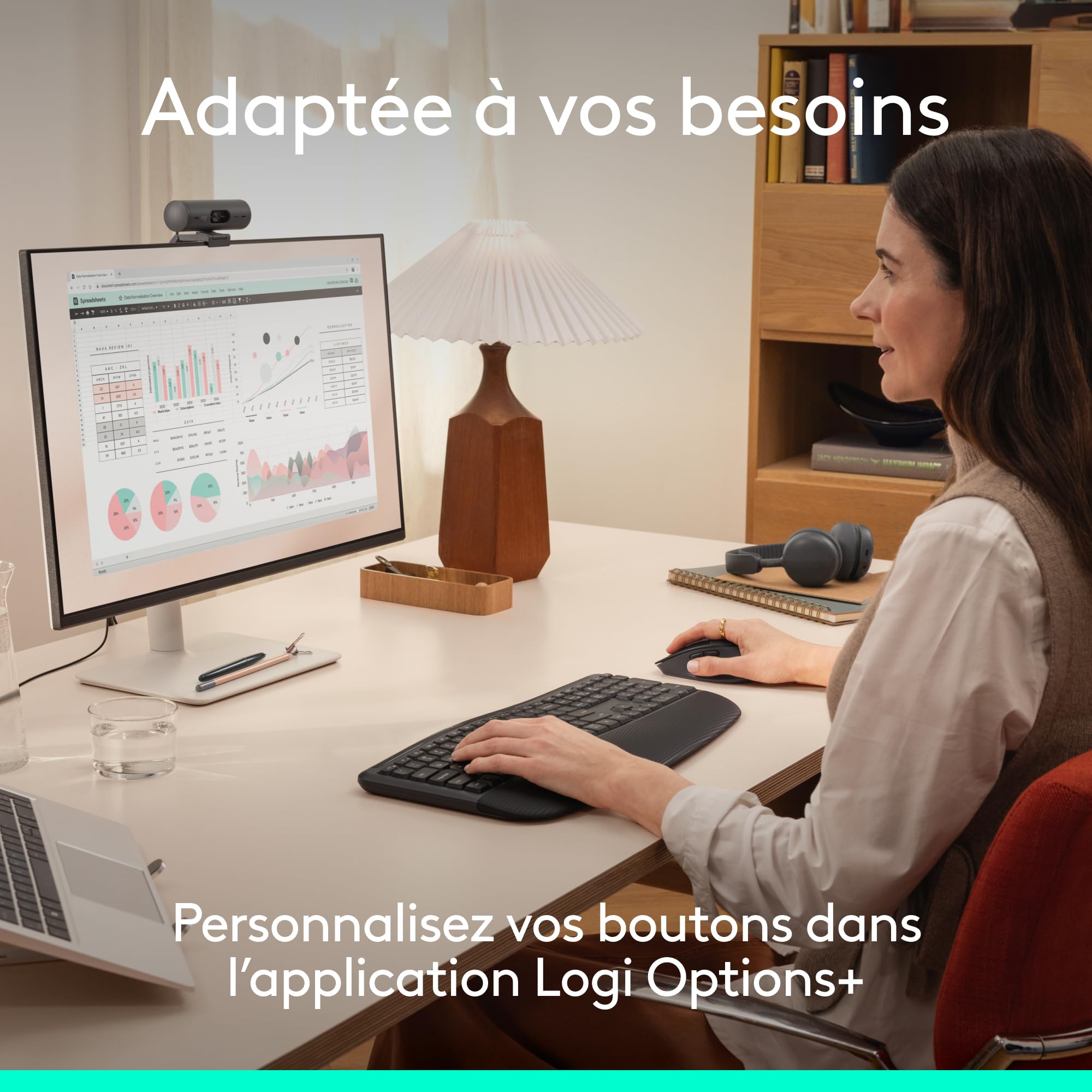 Logitech Signature Comfort Plus M850 L, Souris sans Fil, Souris Bluetooth avec Coussin de Paume, clics Silencieux, Batterie 24 Mois, Boutons Personnalisables, pour Windows, Mac, iPad - Noir