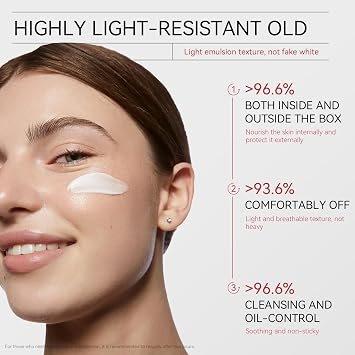Clear Face Sunscreen SPF 50,Hydrating Mineral Sunscreen with Zinc,Waterproof&Sweat-Proof Sun Cream for Face and Body,Long-Lasting Skin Defence SPF 50,No White Marks,Easy to Use for Men and Women