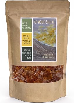 De-Waxed Orange Shellac Flakes 1 lb. 16 oz.
